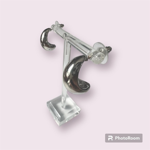 Wgoud Chunky Hoop Earrings Hoop Earrings - Picture 2 of 3